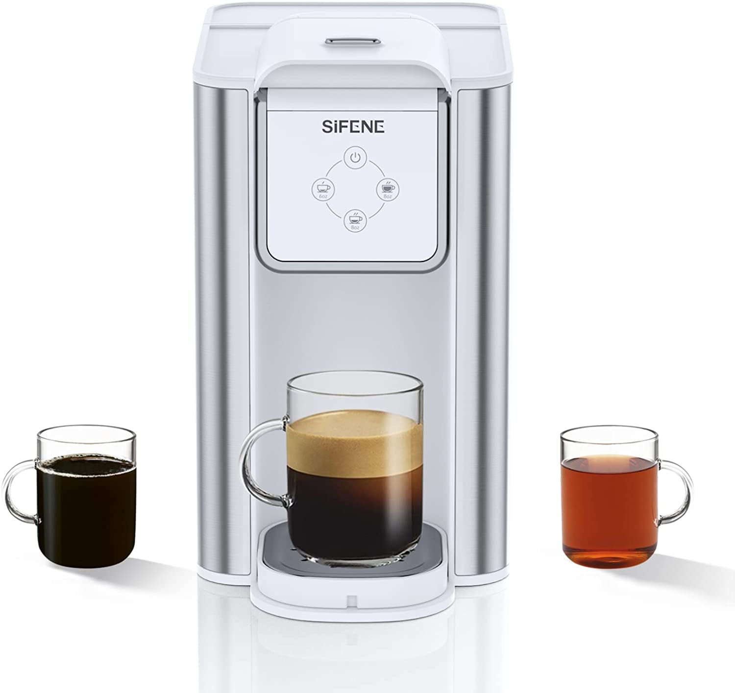 SIFENE Single Serve Coffee Machine 3 in 1 Pod Coffee Maker For