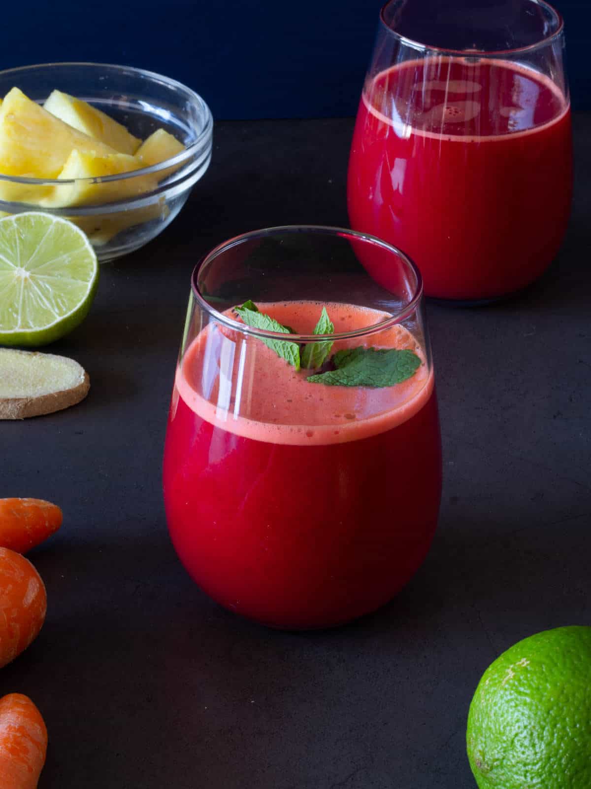 85 kcal Carrot Beetroot Detox Juice