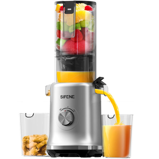 SiFENE 4.3 Inch Large Mouth Whole Cold Press Juicer