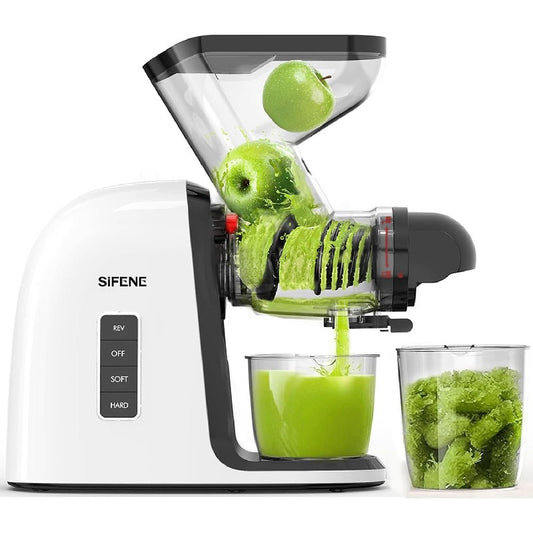 Dual Mouth Masticating Juicer Max White