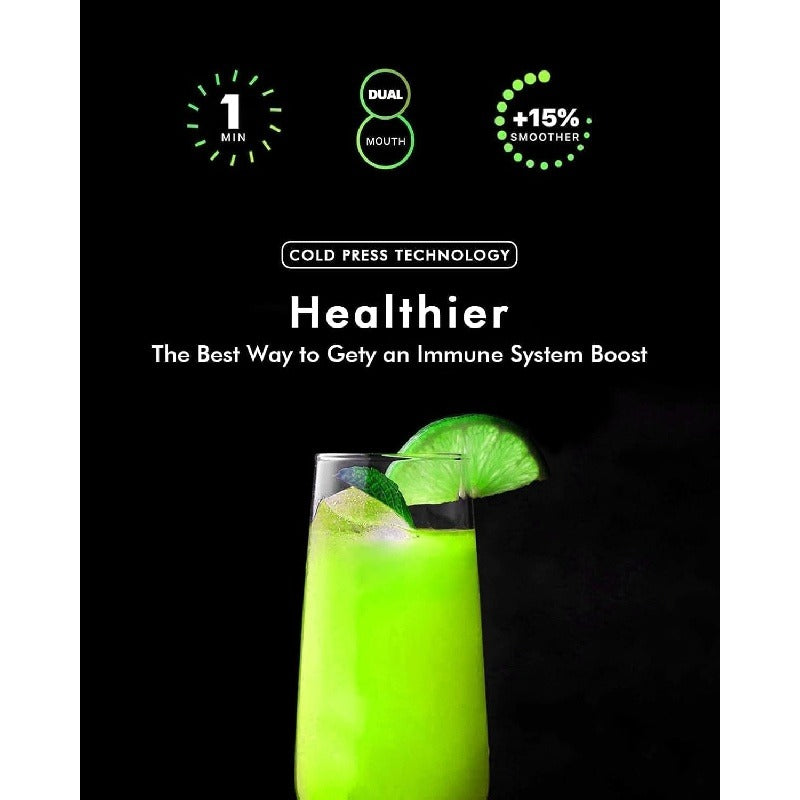 Dual Mouth Masticating Juicer Max White