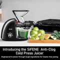 Dual Mouth Masticating Juicer Pro Black