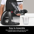 Dual Mouth Masticating Juicer Pro Black