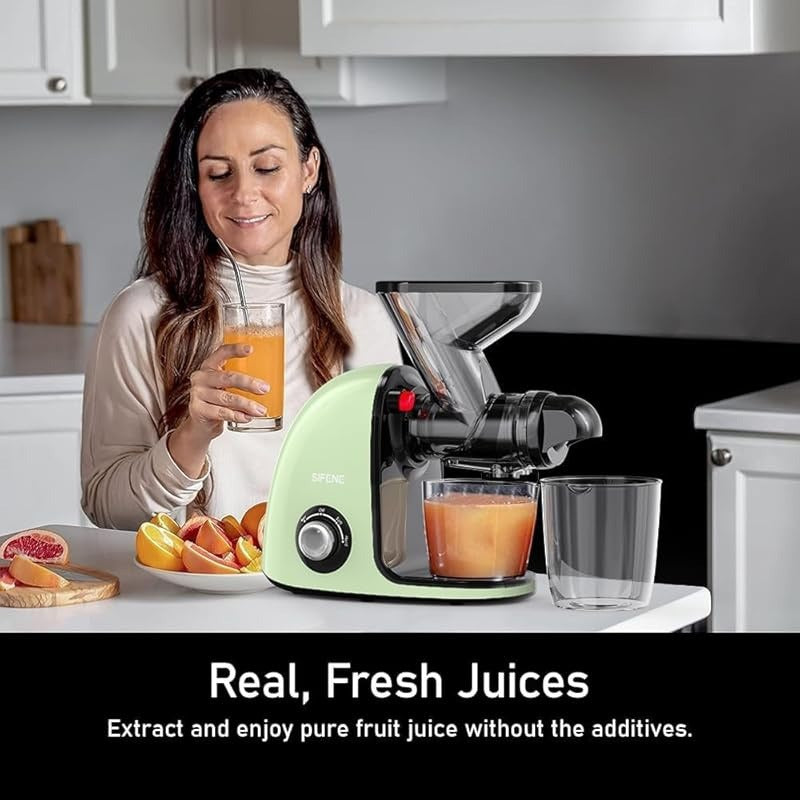 Dual Mouth Masticating Juicer Pro Green