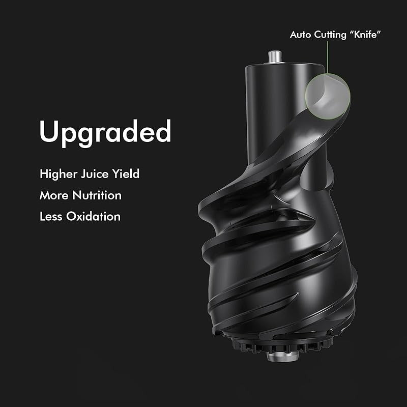 Whole Fruit Cold Press Juicer Large Dual Mouth White