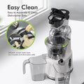 Whole Fruit Cold Press Juicer Large Dual Mouth White