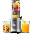 Whole Fruit Cold Press Juicer Large Capacity Silver