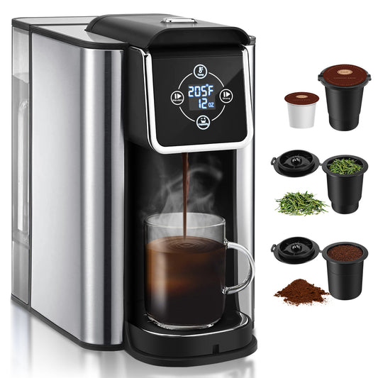 SIFENE 3-in-1 Single Serve Coffee Maker for K-pods, Custom Temperature and Strength Control