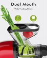 Dual Mouth Masticating Juicer Max Red