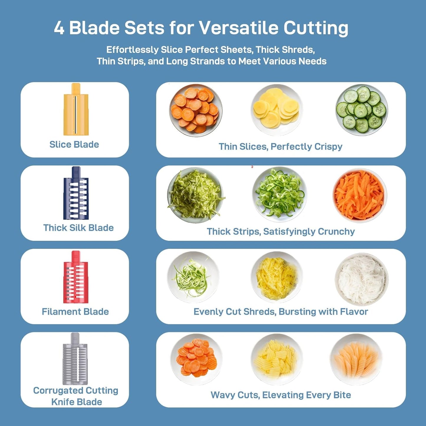 Electric Vegetable Slicer Cream