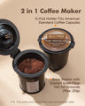 Single Serve Coffee Maker Mini Black