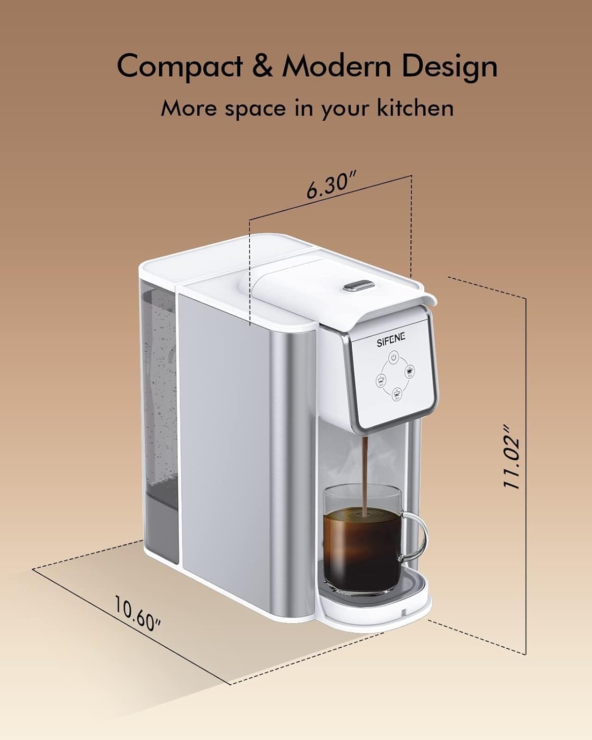 Single Serve Coffee Maker White