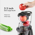 SIFENE Whole Fruit Cold Press Juicer Machine - Premium Vertical Slow Masticating Juicer,Sleek Gray