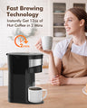 Single Serve Coffee Maker Mini Black