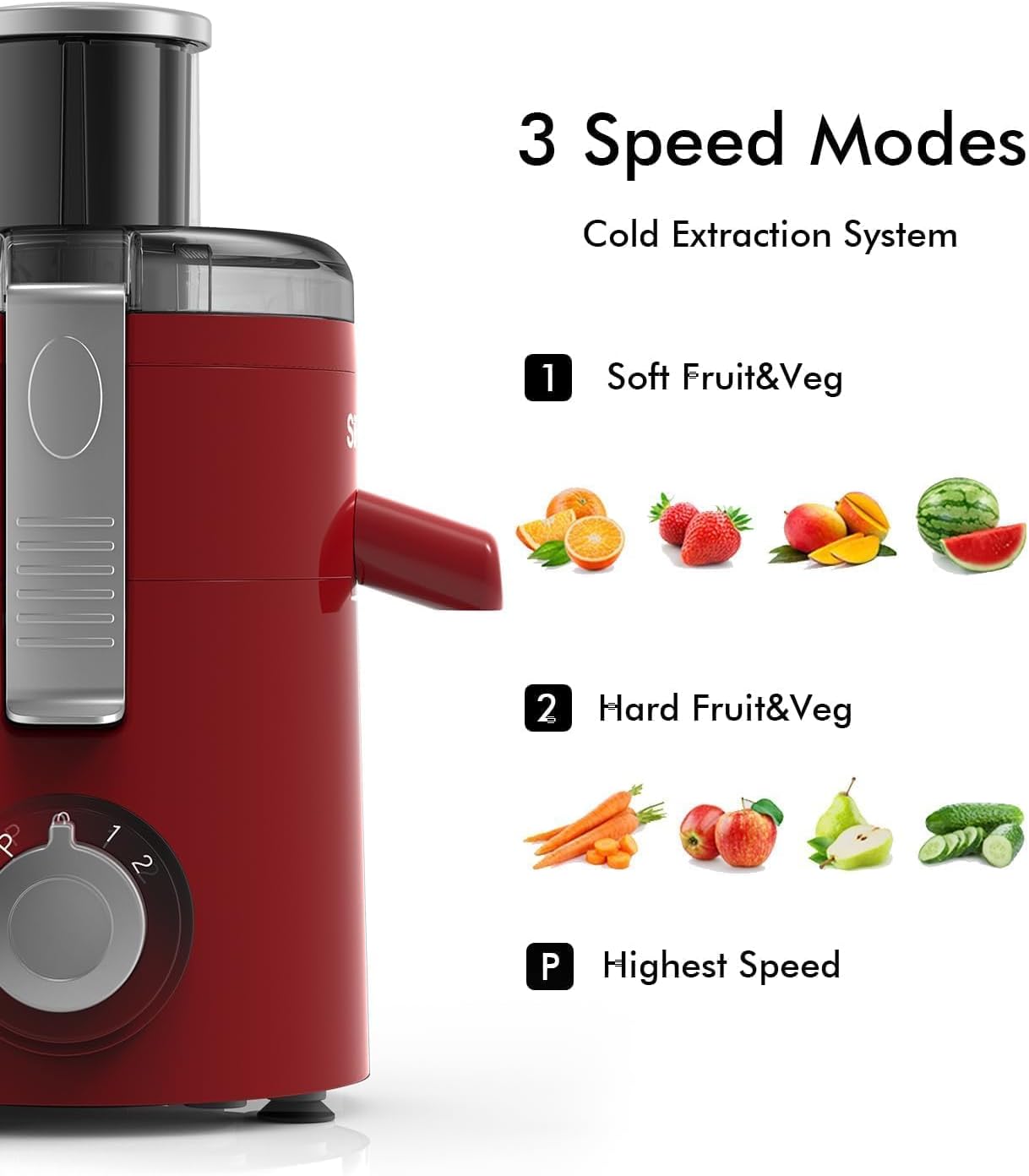 Centrifugal Juicer Compact Red