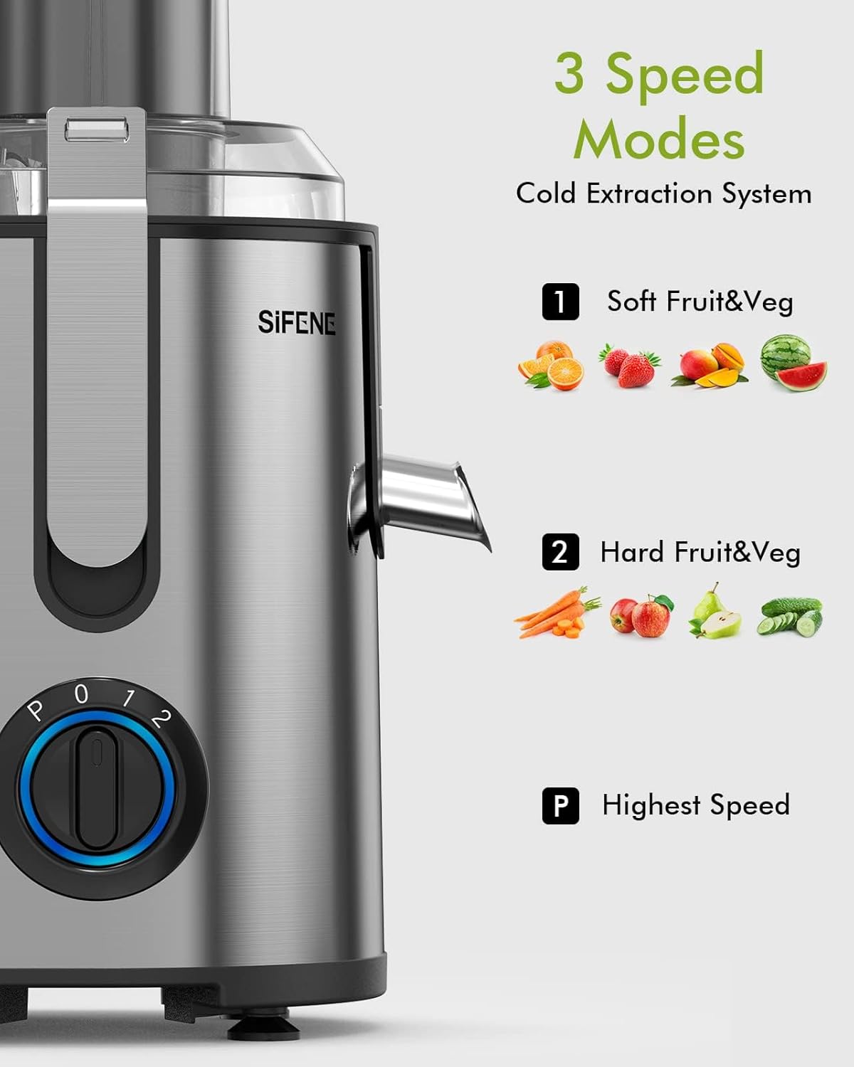 Centrifugal Juicer Pro Silver