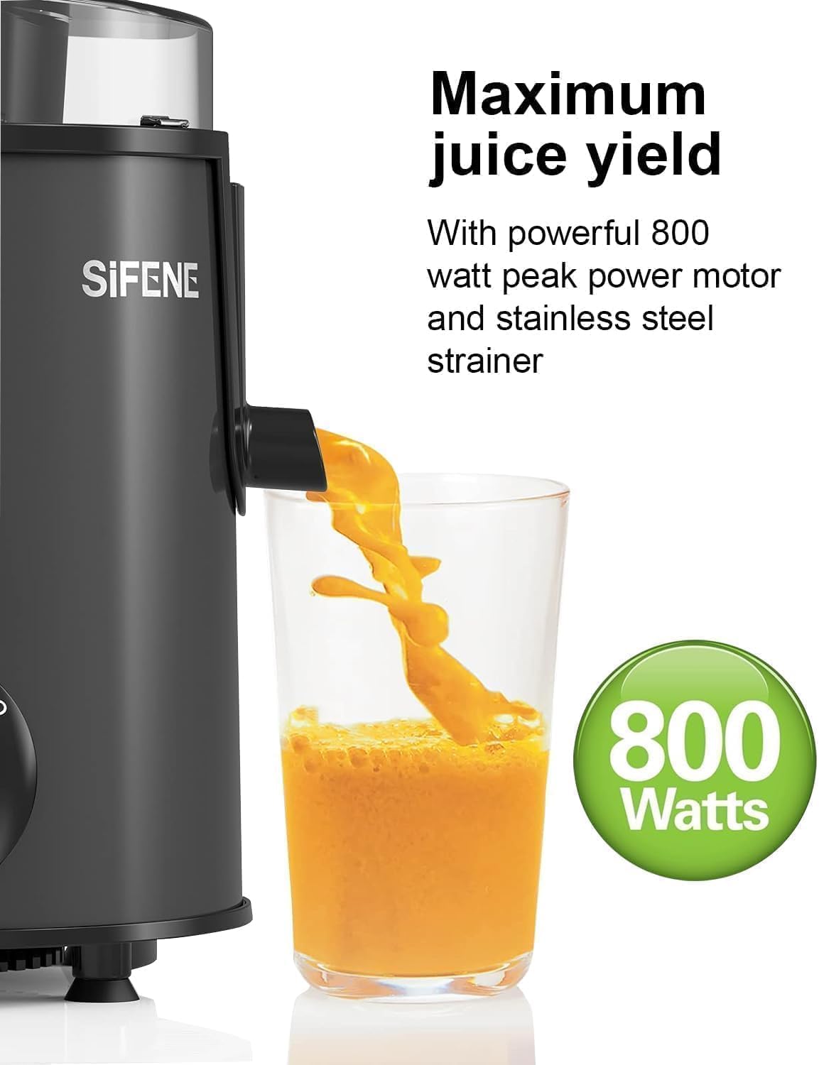 SiFENE Centrifugal Juicer Mini black