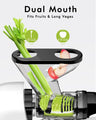 Dual Mouth Masticating Juicer Classic White