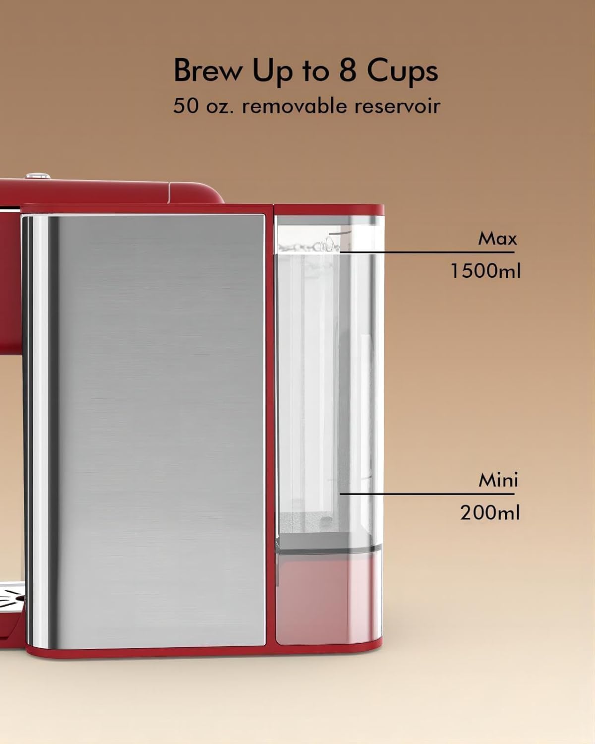 Single Serve Coffee Maker Red