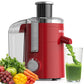 SIFENE Centrifugal Juicer Machine, 350W, 2.5" Chute, 3-Speed, BPA-Free, Red
