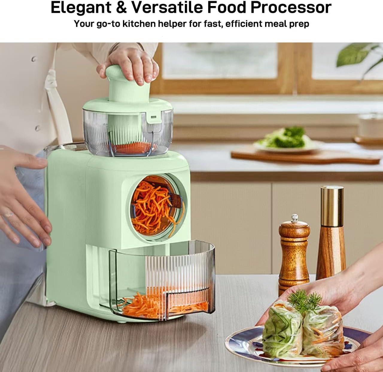 Electric Vegetable Slicer Green