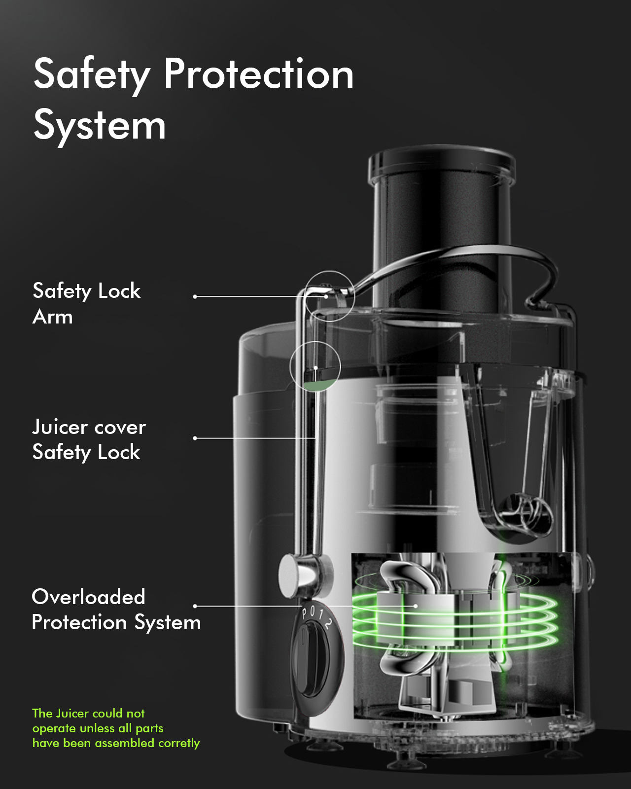 SiFENE Centrifugal Juicer Compact