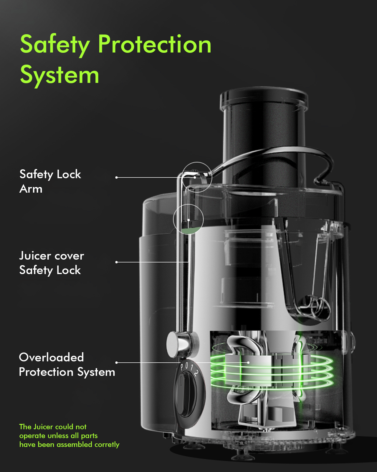 Centrifugal Juicer Classic Green