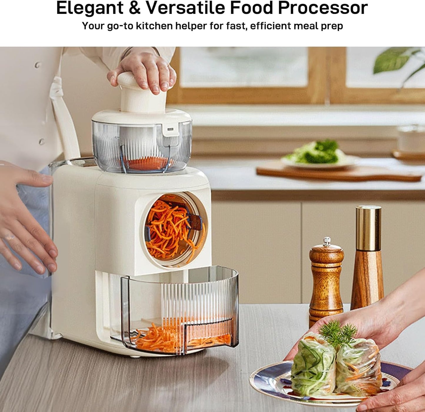 Electric Vegetable Slicer Cream