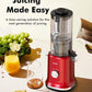 Whole Fruit Cold Press Juicer Large Capacity Red