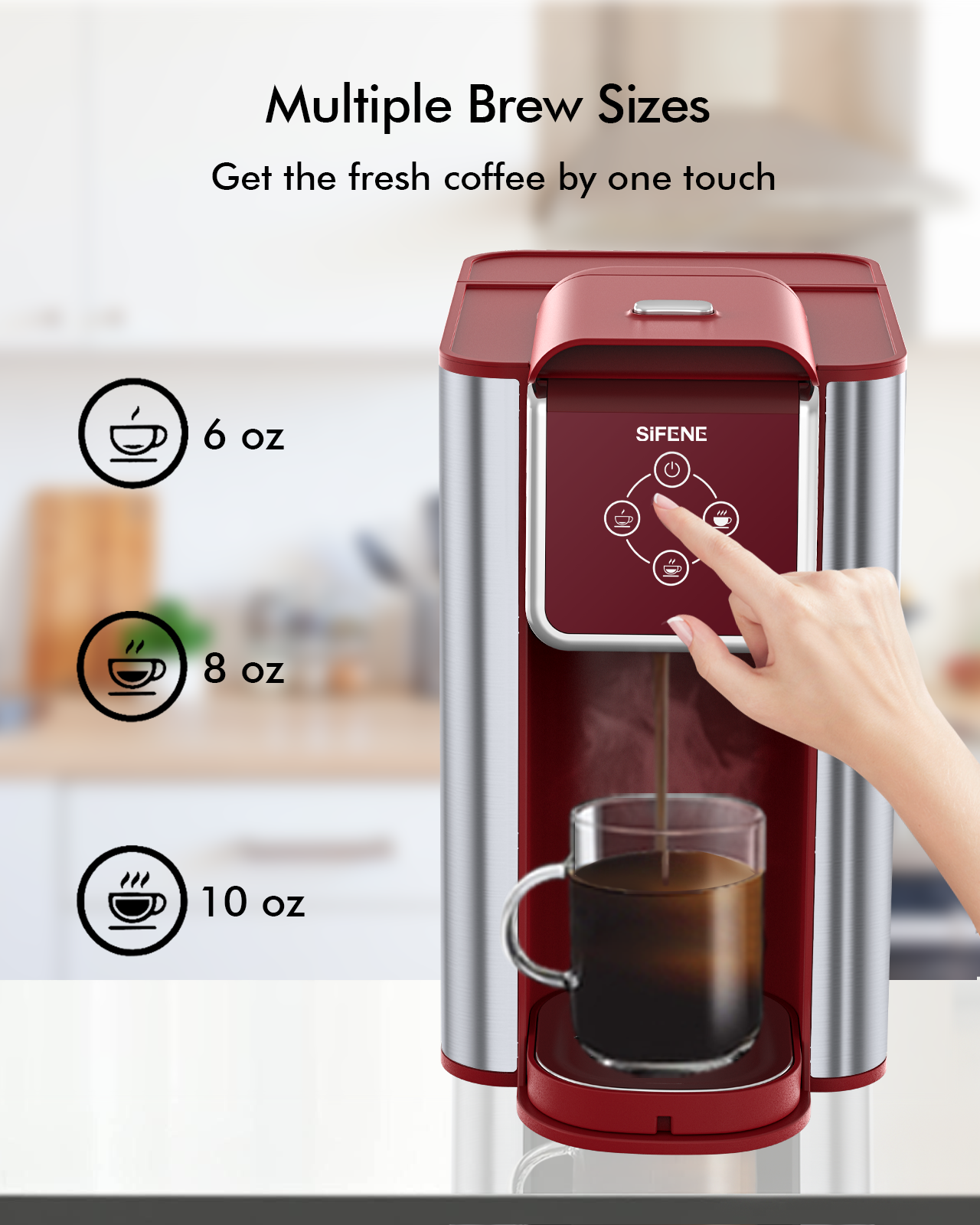 Single Serve Coffee Maker Red