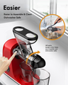 SiFENE Dual Feed Chute Cold Press Juicer by Hervigour, High Power Quiet Motor