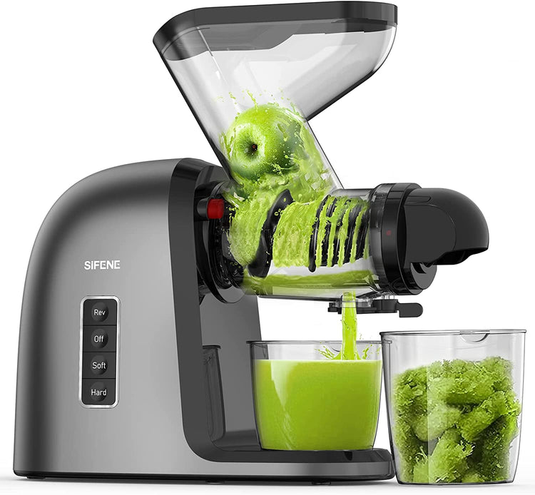 Masticating Juicer, 250W Professional Slow Juicer with 3.5-inch
