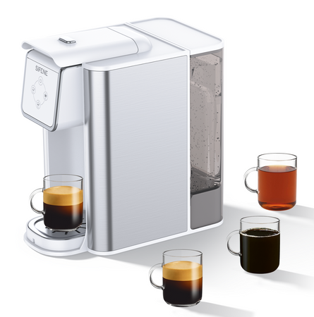HOPETANA Single Serve Coffee Machine, 3-in-1 Pod Coffee Maker For
