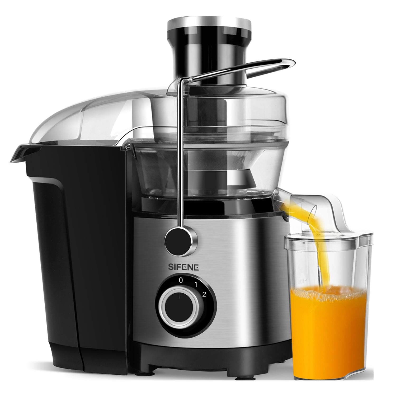 SiFENE 800 Watt 3 Speed Stainless Steel Electric Centrifugal Juicer