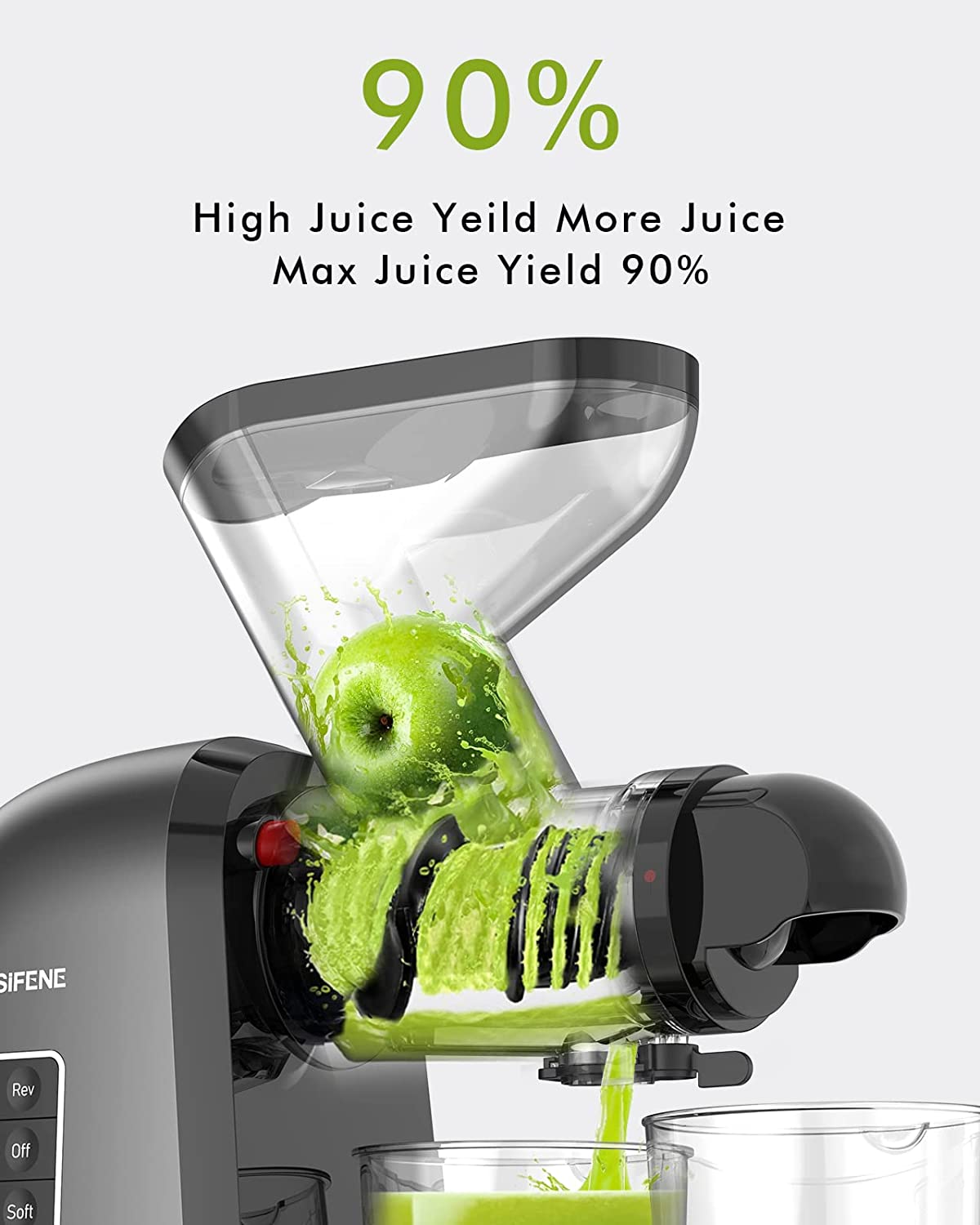 Dual Mouth Masticating Juicer Max Gray