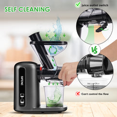  Mecity Small Masticating Juicer Electirc Slow Juicer