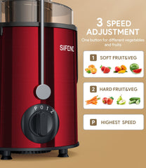 SiFENE Centrifugal Juicer Mini - Red