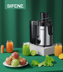 SIFENE Centrifugal Juicer, Powerful 500W, 3 Extra-Large Feed
