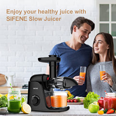 SiFENE Vertical Cold Press Juicer, Slow Masticating Juicer Machine, Juice  Maker